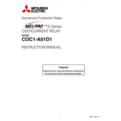 Mitsubishi COC1-A01D1 Relay manual cover