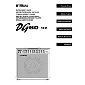 Yamaha DG60-112 Amplifier manual cover