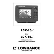 Lowrance LCX-15CI Fish Finder manual cover