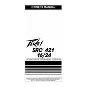 Peavey SRC 421-16 Mixer manual cover