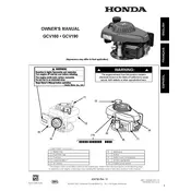 Honda GCV160 2021 Engine manual cover