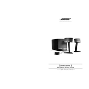 Bose Companion 5 Computer Speakers manual cover