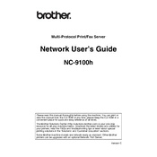 Brother NC-9100h manual cover