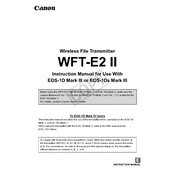 Canon WFT-E2 II manual cover