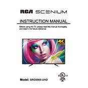 RCA Scenium SRC6565-UHD TV manual cover