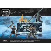 Mega Construx Mattel Game of Thrones White Walker Battle GKG96 Construction Set manual cover