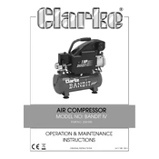 Clarke 2241000 Bandit 4 Air Compressor manual cover