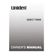 Uniden XDECT R055 Telephone manual cover