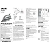 Shark GI301 10 Iron manual cover