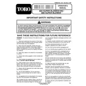 Toro SuperBlower 800 51577 Vacuum manual cover