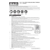 Sealey CP1812 Impact Wrench manual cover