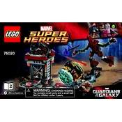 LEGO Guardians of the Galaxy 76020-2 Construction Set manual cover