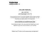 Toshiba 40L1433DG TV manual cover