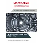 Montpellier MTD30P Dryer manual cover