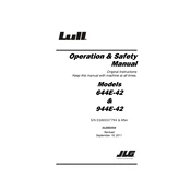 Lull 644E-42 S-N 0160037794 Forklift manual cover