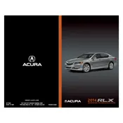 Acura RLX 2014 Sedan manual cover