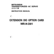 Mitsubishi MR-H-D01 Option Card manual cover