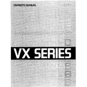 Yamaha VX15 Series Amplifier manual cover