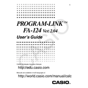 Casio FA-124 Ver.2.04 Software manual cover