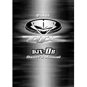 Yamaha DJX DJX-IIB Keyboard manual cover