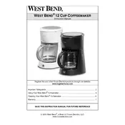 West Bend L5732A 56310 Coffee Maker manual cover