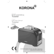 Korona 21050 Toaster manual cover