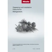 Miele K 31222 Ui Refrigerator manual cover