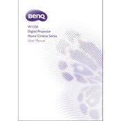 BenQ W1350 manual cover