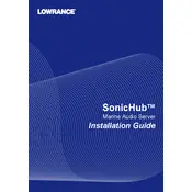 Lowrance SonicHub Audio Server manual cover