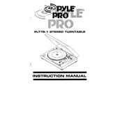 Pyle PLTTB1 Turntable manual cover