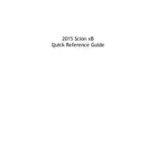 Scion xB 2015 Hatchback manual cover