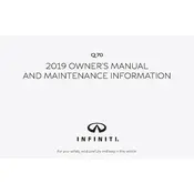 Infiniti Q70 2019 Sedan manual cover