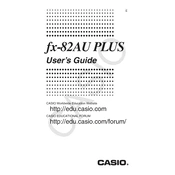 Casio fx-82AU Plus Calculator manual cover