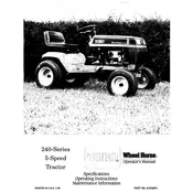 Toro Wheel Horse 22-14O501 Tractor manual cover