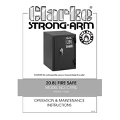 Clarke 7723024 CFPSL 20.8L Fire manual cover