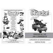 Clarke 2130005 Ranger 45 Air Compressor manual cover