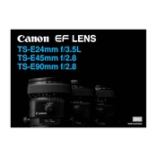 Canon TS-E24mm f 3.5L manual cover