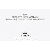 Infiniti QX80 2023 SUV manual cover