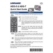 Lowrance HDS-5 Fish Finder manual cover