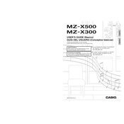 Casio MZ-X300 Keyboard manual cover