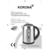 Korona 20680 Kettle manual cover