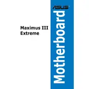 ASUS MAXIMUS III EXTREME Motherboard manual cover