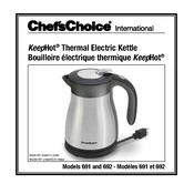 Chef's Choice 691 KeepHot Kettle manual cover