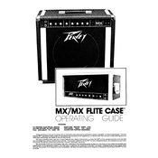 Peavey MX Amplifier manual cover