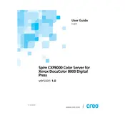 Xerox Spire CXP8000 Server manual cover