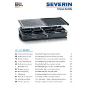 Severin RG 2371 Raclette manual cover