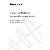 Lenovo YOGA Tablet 2-1051F Tablet manual cover