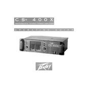 Peavey CS 400X Amplifier manual cover