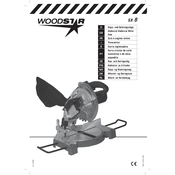 Woodstar SX 8 3901101000 Saw manual cover