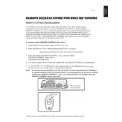 Toyota Tundra TVIP V3 RS3200 2002 Truck manual cover